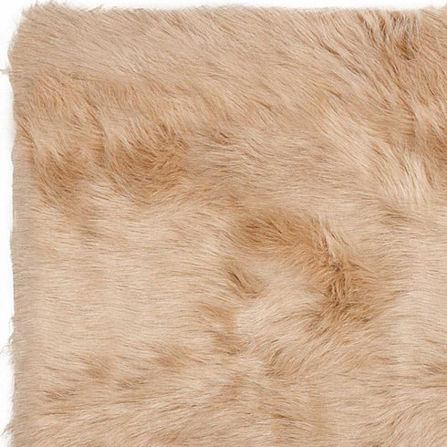 2' X 3' Black Faux Sheepskin Animal Print Washable Area Rug